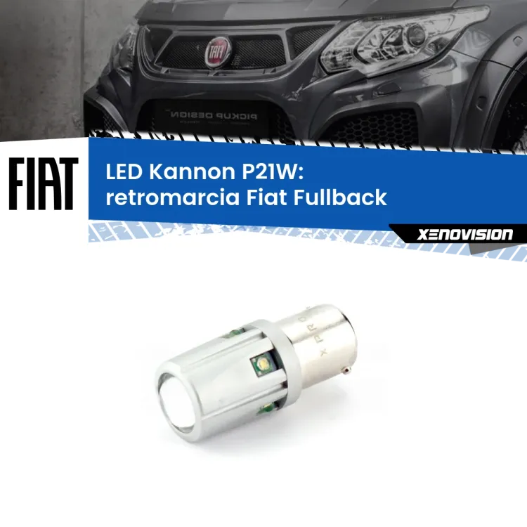 <strong>LED per Retromarcia Fiat Fullback  2016 - 2019.</strong>Lampadina P21W con una poderosa illuminazione frontale rafforzata da 5 potenti chip laterali.