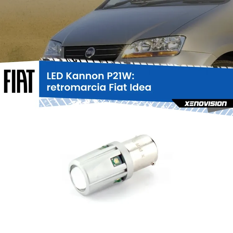 <strong>LED per Retromarcia Fiat Idea  2003 - 2015.</strong>Lampadina P21W con una poderosa illuminazione frontale rafforzata da 5 potenti chip laterali.