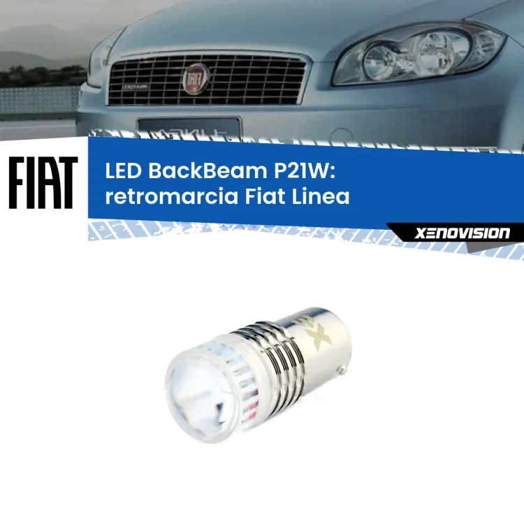 <strong>Retromarcia LED per Fiat Linea</strong>  2007 - 2018. Lampada <strong>P21W</strong> canbus. Illumina a giorno con questo straordinario cannone LED a luminosità estrema.