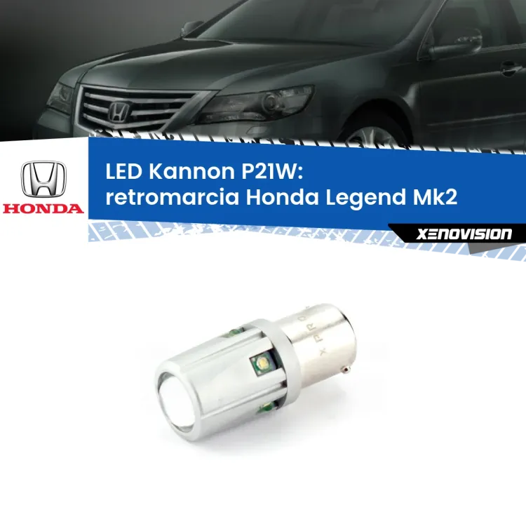 <strong>LED per Retromarcia Honda Legend Mk2 1991 - 1996.</strong>Lampadina P21W con una poderosa illuminazione frontale rafforzata da 5 potenti chip laterali.