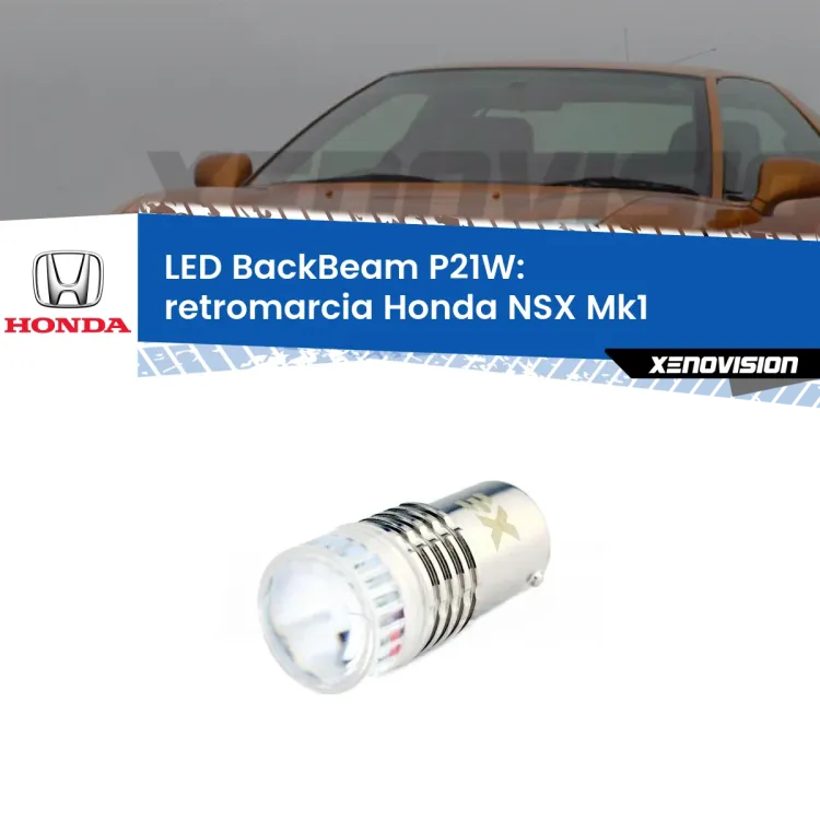 <strong>Retromarcia LED per Honda NSX</strong> Mk1 1990 - 2005. Lampada <strong>P21W</strong> canbus. Illumina a giorno con questo straordinario cannone LED a luminosità estrema.