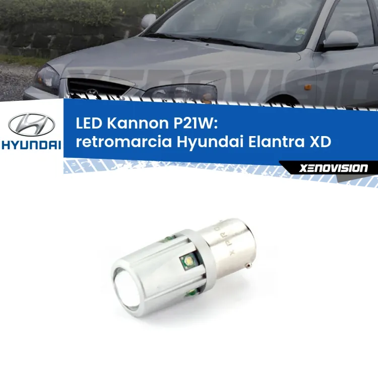 <strong>LED per Retromarcia Hyundai Elantra XD 2000 - 2006.</strong>Lampadina P21W con una poderosa illuminazione frontale rafforzata da 5 potenti chip laterali.