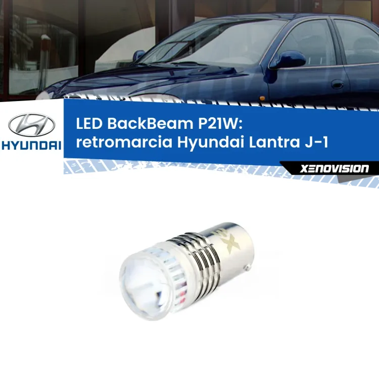 <strong>Retromarcia LED per Hyundai Lantra</strong> J-1 1990 - 1995. Lampada <strong>P21W</strong> canbus. Illumina a giorno con questo straordinario cannone LED a luminosità estrema.