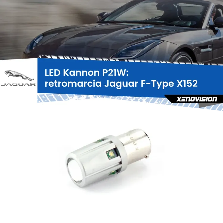 <strong>LED per Retromarcia Jaguar F-Type X152 2013 in poi.</strong>Lampadina P21W con una poderosa illuminazione frontale rafforzata da 5 potenti chip laterali.