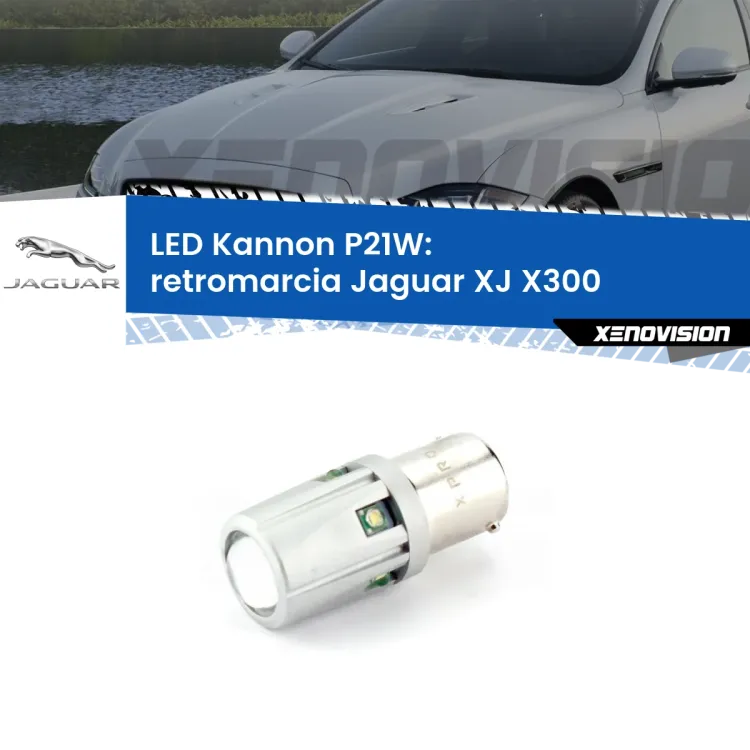 <strong>LED per Retromarcia Jaguar XJ X300 1994 - 1997.</strong>Lampadina P21W con una poderosa illuminazione frontale rafforzata da 5 potenti chip laterali.