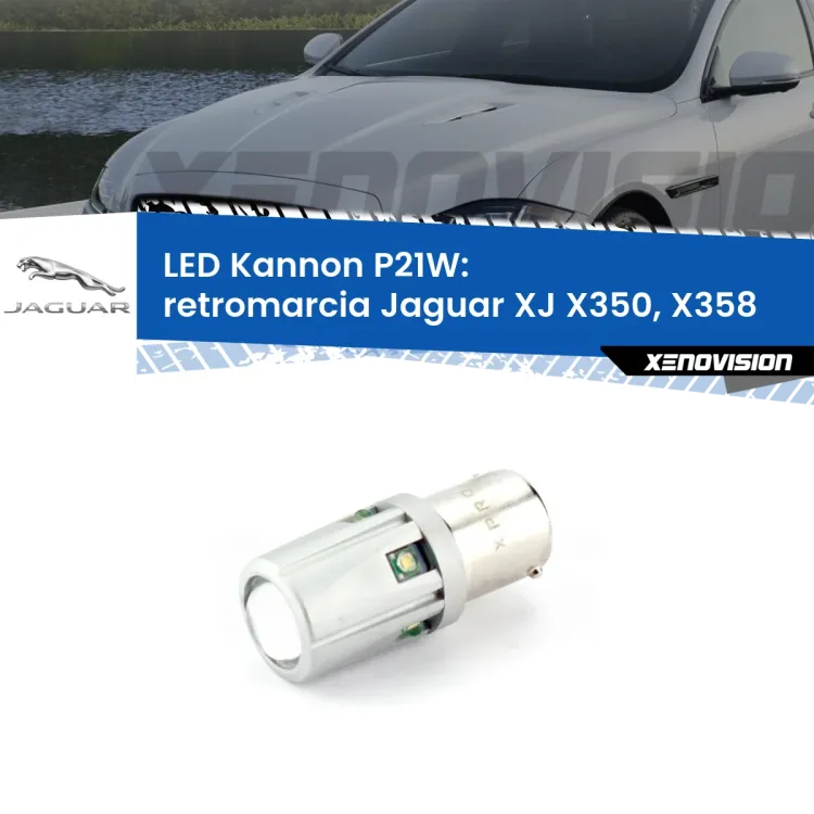 <strong>LED per Retromarcia Jaguar XJ X350, X358 2003 - 2009.</strong>Lampadina P21W con una poderosa illuminazione frontale rafforzata da 5 potenti chip laterali.