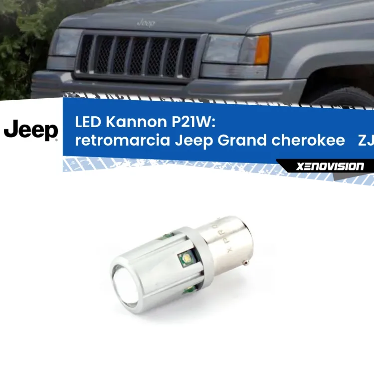 <strong>LED per Retromarcia Jeep Grand cherokee   ZJ 1993 - 1998.</strong>Lampadina P21W con una poderosa illuminazione frontale rafforzata da 5 potenti chip laterali.