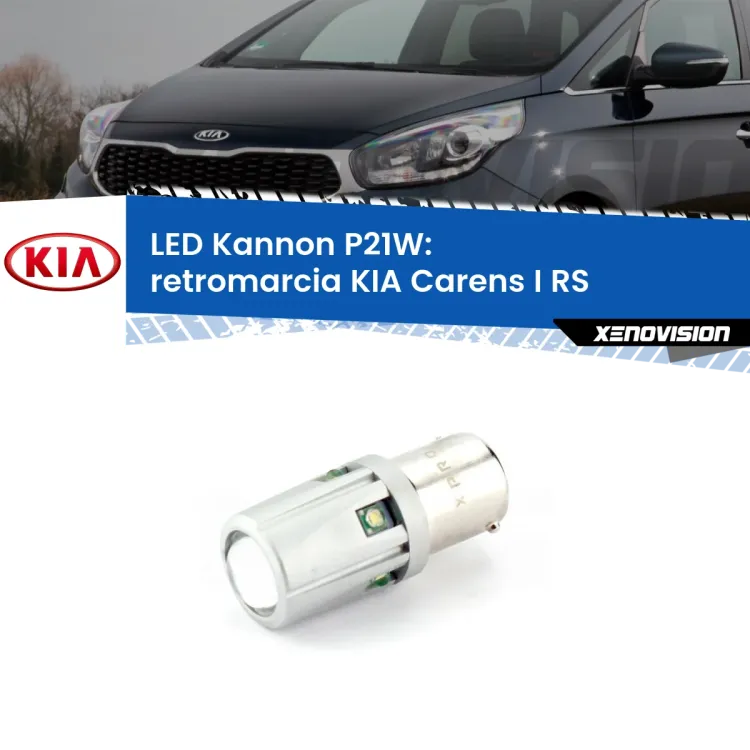 <strong>LED per Retromarcia KIA Carens I RS 1999 - 2005.</strong>Lampadina P21W con una poderosa illuminazione frontale rafforzata da 5 potenti chip laterali.