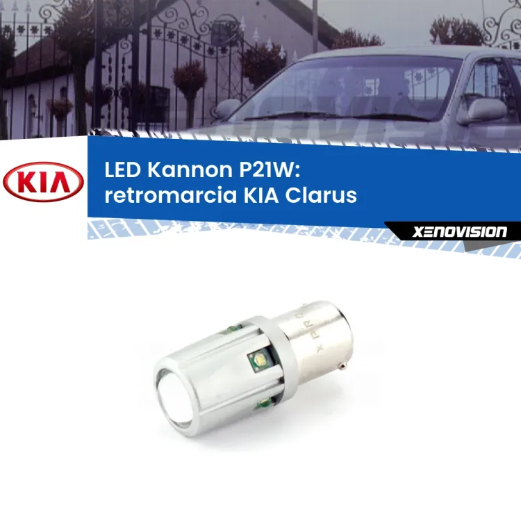 <strong>LED per Retromarcia KIA Clarus  1996 - 2001.</strong>Lampadina P21W con una poderosa illuminazione frontale rafforzata da 5 potenti chip laterali.