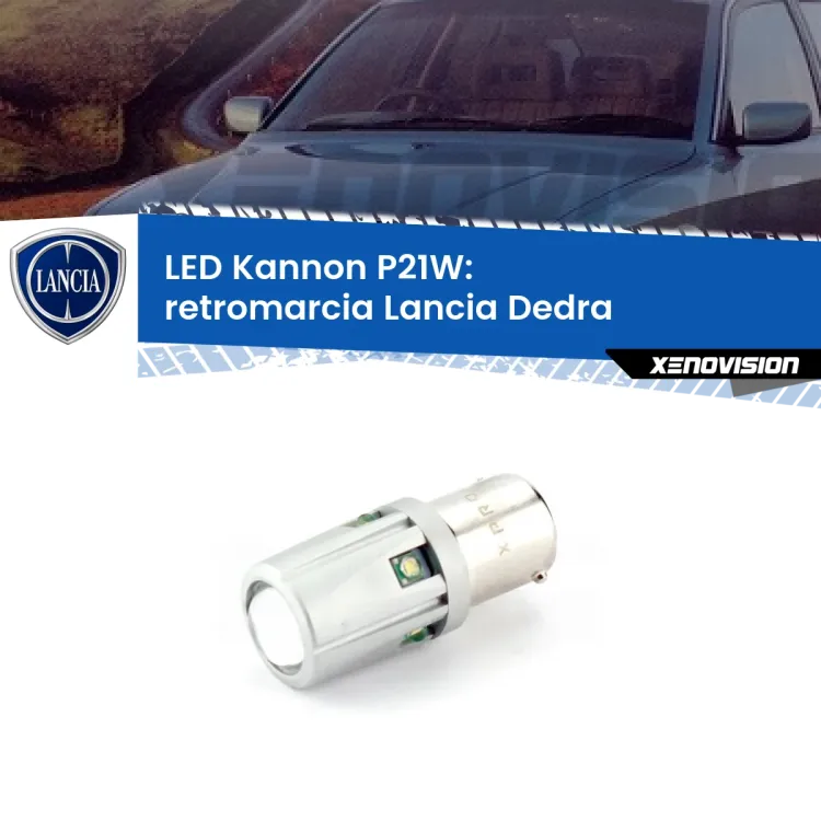 <strong>LED per Retromarcia Lancia Dedra  1989 - 1999.</strong>Lampadina P21W con una poderosa illuminazione frontale rafforzata da 5 potenti chip laterali.