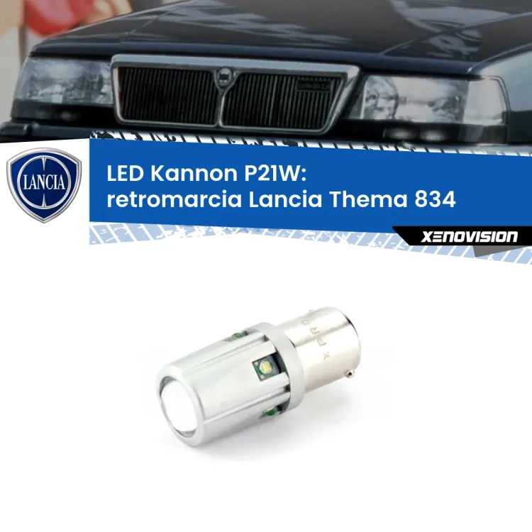 <strong>LED per Retromarcia Lancia Thema 834 1984 - 1994.</strong>Lampadina P21W con una poderosa illuminazione frontale rafforzata da 5 potenti chip laterali.