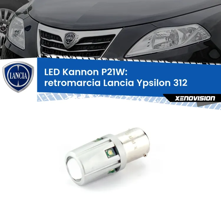 <strong>LED per Retromarcia Lancia Ypsilon 312 2011 in poi.</strong>Lampadina P21W con una poderosa illuminazione frontale rafforzata da 5 potenti chip laterali.