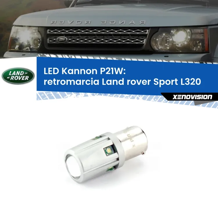 <strong>LED per Retromarcia Land rover Sport L320 2005 - 2013.</strong>Lampadina P21W con una poderosa illuminazione frontale rafforzata da 5 potenti chip laterali.