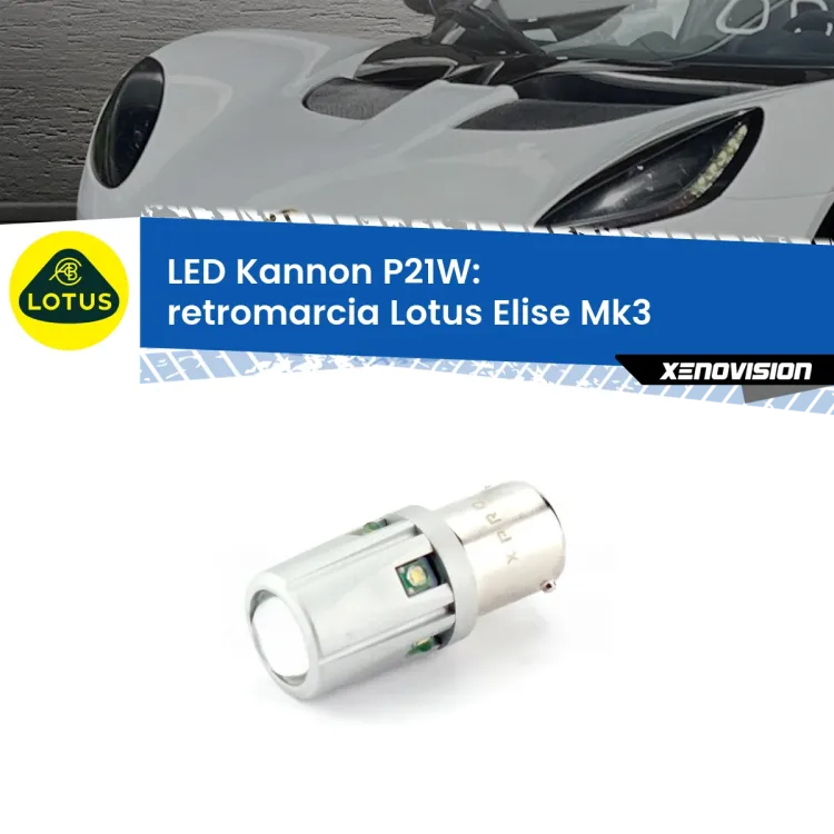 <strong>LED per Retromarcia Lotus Elise Mk3 2010 - 2022.</strong>Lampadina P21W con una poderosa illuminazione frontale rafforzata da 5 potenti chip laterali.