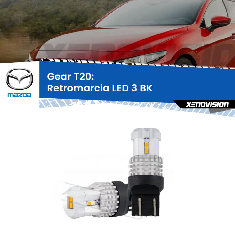 <strong>LED T20 </strong><strong>retromarcia</strong> <strong>Mazda</strong> <strong>3 </strong>(BK) 2003 - 2009. Coppia LED effetto Stealth, ottima resa in ogni direzione, Qualità Massima.