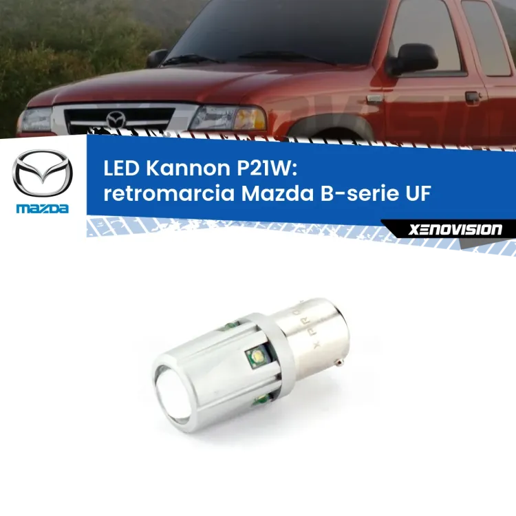 <strong>LED per Retromarcia Mazda B-serie UF 1985 - 1999.</strong>Lampadina P21W con una poderosa illuminazione frontale rafforzata da 5 potenti chip laterali.