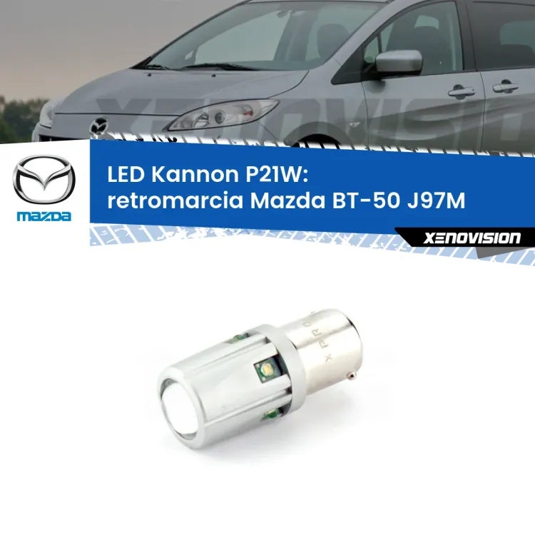 <strong>LED per Retromarcia Mazda BT-50 J97M 2006 - 2010.</strong>Lampadina P21W con una poderosa illuminazione frontale rafforzata da 5 potenti chip laterali.