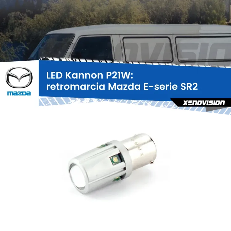 <strong>LED per Retromarcia Mazda E-serie SR2 1985 - 2003.</strong>Lampadina P21W con una poderosa illuminazione frontale rafforzata da 5 potenti chip laterali.