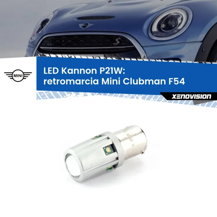 <strong>LED per Retromarcia Mini Clubman F54 2014 - 2019.</strong>Lampadina P21W con una poderosa illuminazione frontale rafforzata da 5 potenti chip laterali.