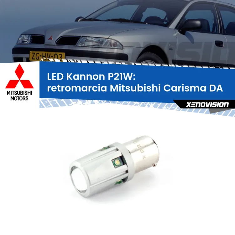 <strong>LED per Retromarcia Mitsubishi Carisma DA 1995 - 2006.</strong>Lampadina P21W con una poderosa illuminazione frontale rafforzata da 5 potenti chip laterali.