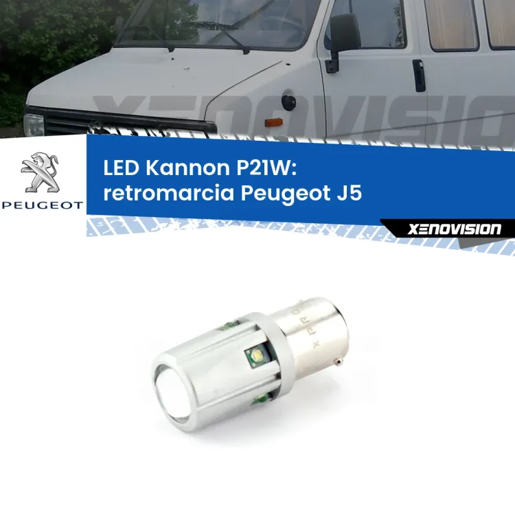 <strong>LED per Retromarcia Peugeot J5  1990 - 1994.</strong>Lampadina P21W con una poderosa illuminazione frontale rafforzata da 5 potenti chip laterali.