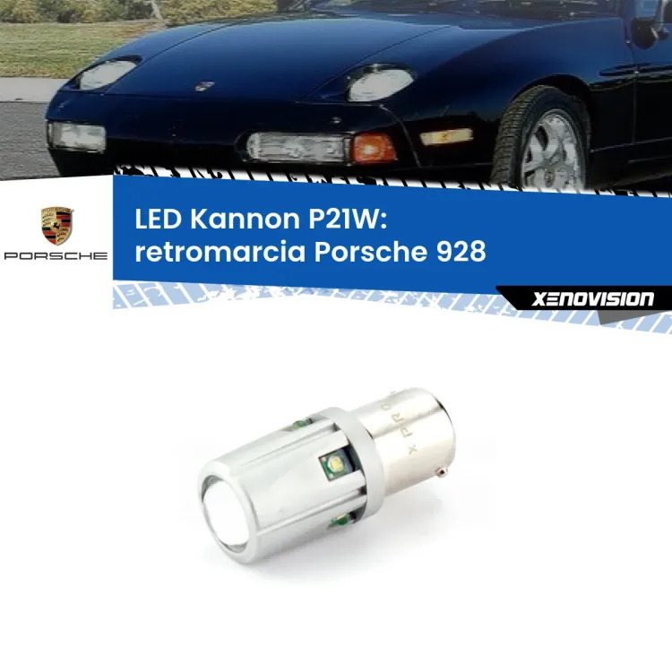 <strong>LED per Retromarcia Porsche 928  1977 - 1995.</strong>Lampadina P21W con una poderosa illuminazione frontale rafforzata da 5 potenti chip laterali.