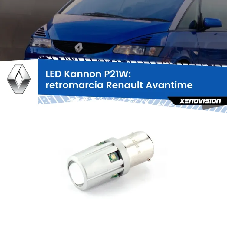 <strong>LED per Retromarcia Renault Avantime  2001 - 2003.</strong>Lampadina P21W con una poderosa illuminazione frontale rafforzata da 5 potenti chip laterali.