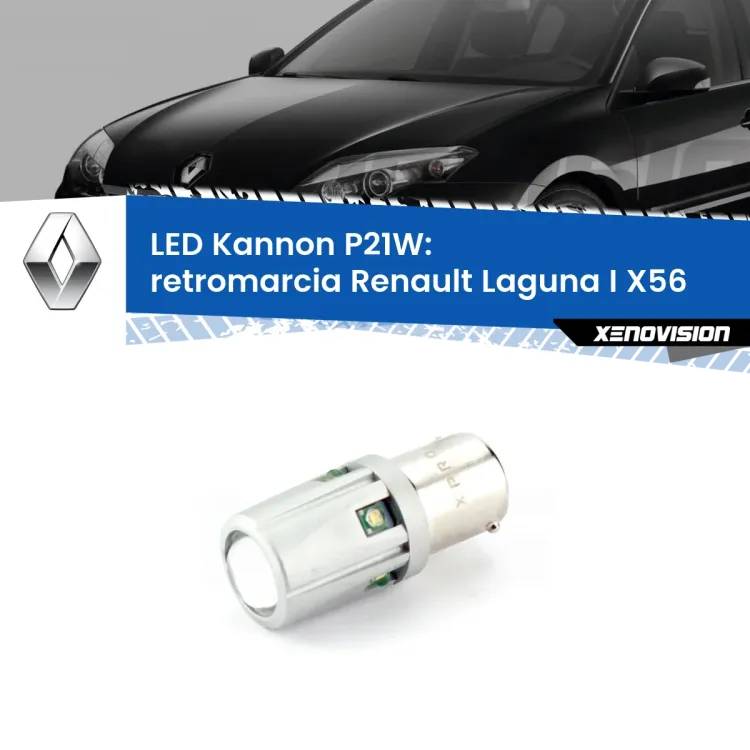 <strong>LED per Retromarcia Renault Laguna I X56 1993 - 1999.</strong>Lampadina P21W con una poderosa illuminazione frontale rafforzata da 5 potenti chip laterali.