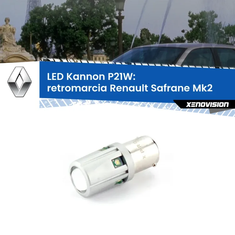 <strong>LED per Retromarcia Renault Safrane Mk2 1996 - 2000.</strong>Lampadina P21W con una poderosa illuminazione frontale rafforzata da 5 potenti chip laterali.