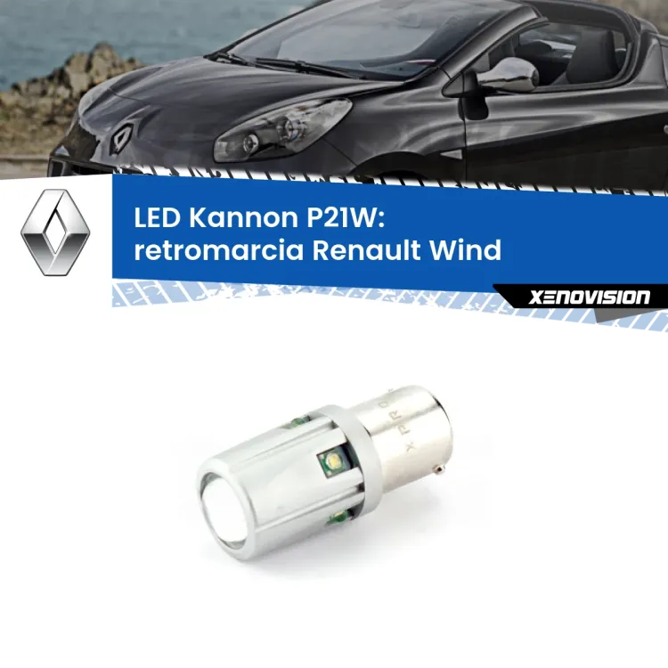 <strong>LED per Retromarcia Renault Wind  2010 - 2013.</strong>Lampadina P21W con una poderosa illuminazione frontale rafforzata da 5 potenti chip laterali.