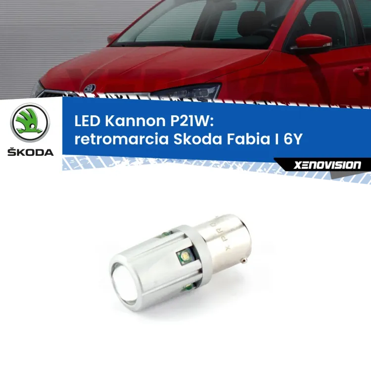 <strong>LED per Retromarcia Skoda Fabia I 6Y 1999 - 2006.</strong>Lampadina P21W con una poderosa illuminazione frontale rafforzata da 5 potenti chip laterali.