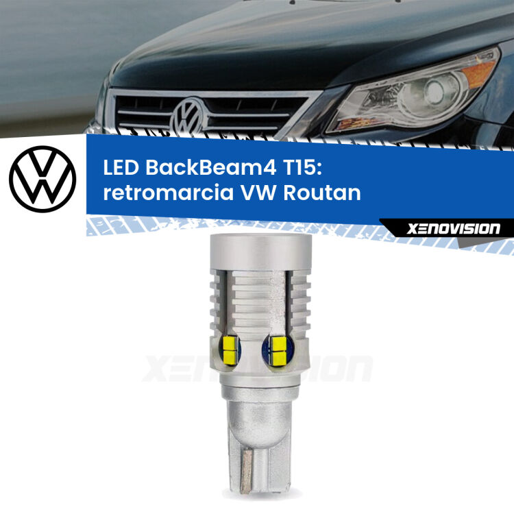 <strong>Retromarcia LED per VW Routan</strong>  2008 - 2013. Lampada <strong>T15</strong> canbus modello BackBeam4.