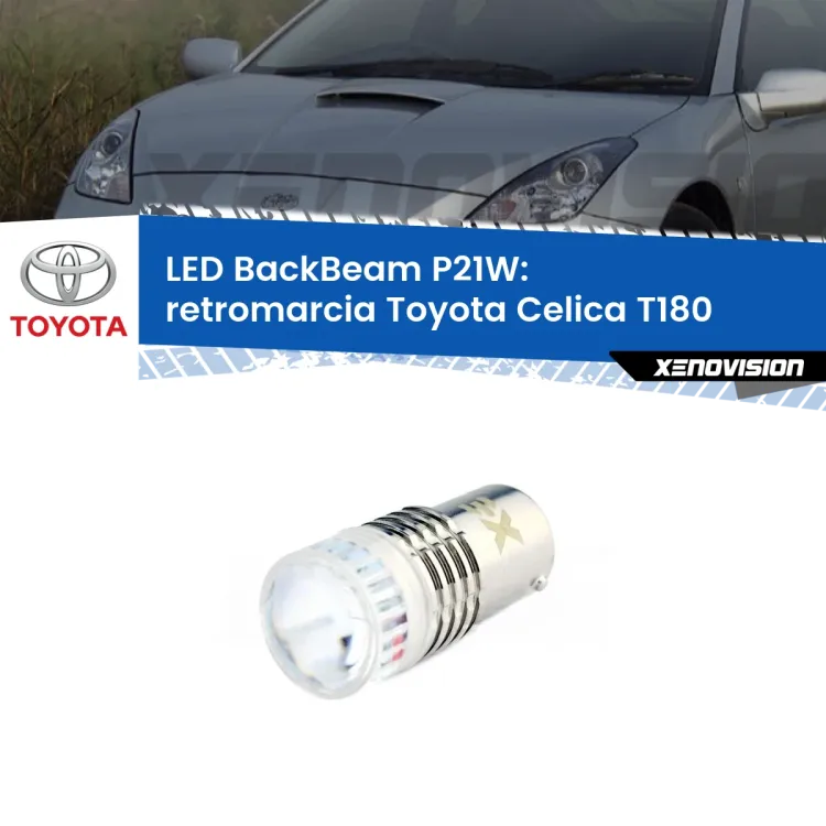 <strong>Retromarcia LED per Toyota Celica</strong> T180 1989 - 1993. Lampada <strong>P21W</strong> canbus. Illumina a giorno con questo straordinario cannone LED a luminosità estrema.