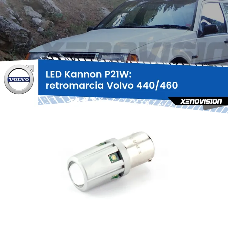 <strong>LED per Retromarcia Volvo 440/460  1988 - 1996.</strong>Lampadina P21W con una poderosa illuminazione frontale rafforzata da 5 potenti chip laterali.