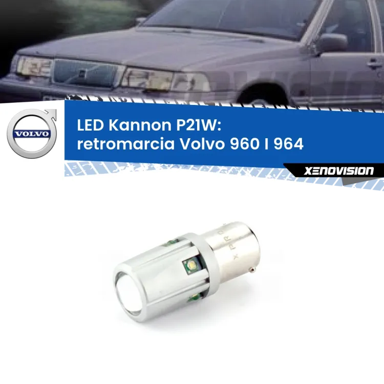 <strong>LED per Retromarcia Volvo 960 I 964 1990 - 1994.</strong>Lampadina P21W con una poderosa illuminazione frontale rafforzata da 5 potenti chip laterali.