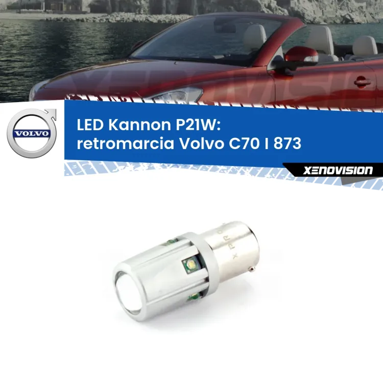 <strong>LED per Retromarcia Volvo C70 I 873 1998 - 2005.</strong>Lampadina P21W con una poderosa illuminazione frontale rafforzata da 5 potenti chip laterali.