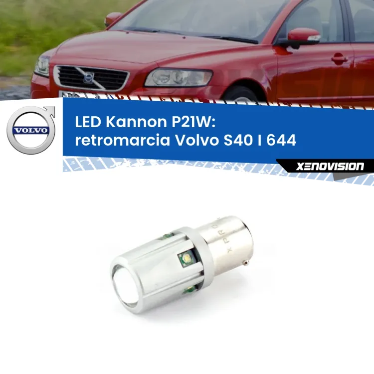 <strong>LED per Retromarcia Volvo S40 I 644 1995 - 2003.</strong>Lampadina P21W con una poderosa illuminazione frontale rafforzata da 5 potenti chip laterali.