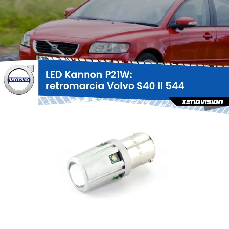 <strong>LED per Retromarcia Volvo S40 II 544 2004 - 2012.</strong>Lampadina P21W con una poderosa illuminazione frontale rafforzata da 5 potenti chip laterali.