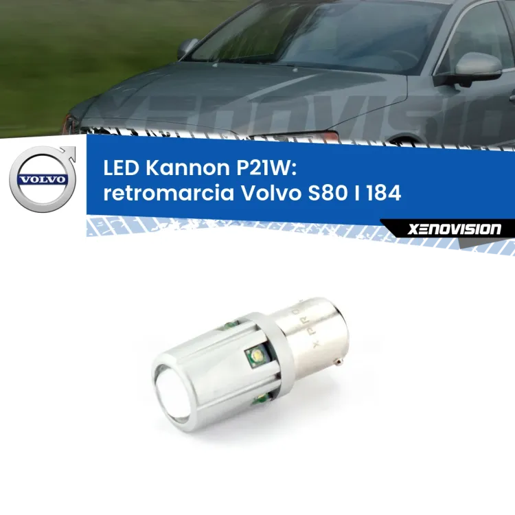 <strong>LED per Retromarcia Volvo S80 I 184 1998 - 2006.</strong>Lampadina P21W con una poderosa illuminazione frontale rafforzata da 5 potenti chip laterali.