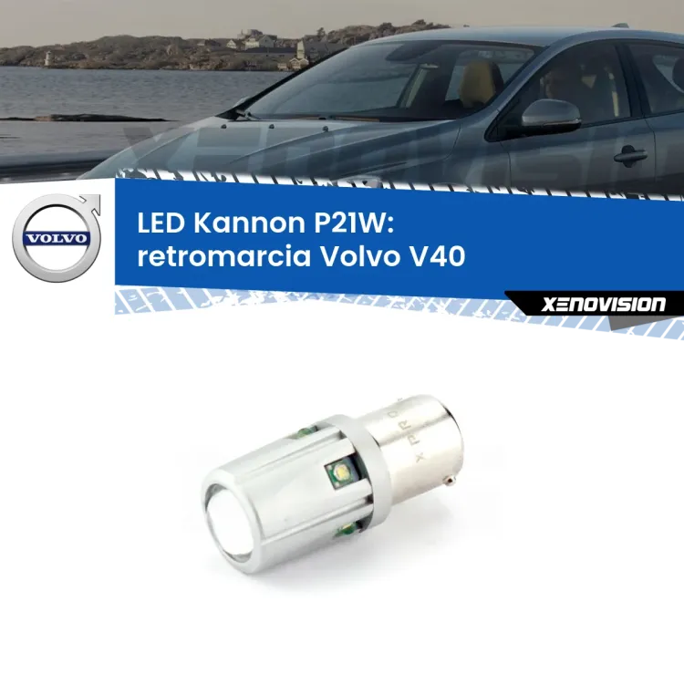 <strong>LED per Retromarcia Volvo V40  1995 - 2004.</strong>Lampadina P21W con una poderosa illuminazione frontale rafforzata da 5 potenti chip laterali.