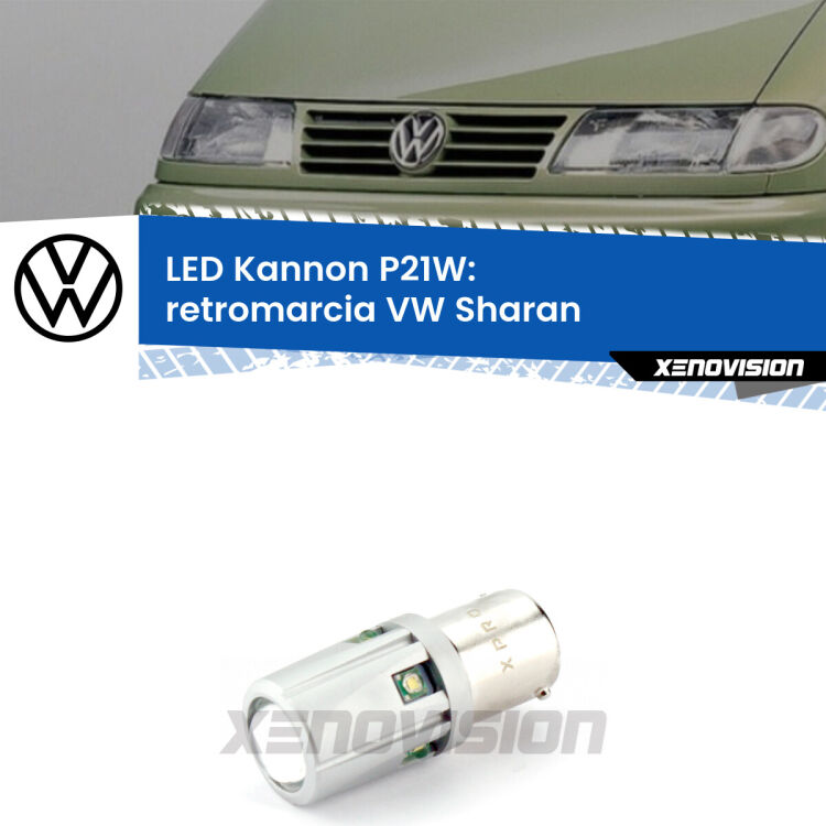 <strong>LED per Retromarcia VW Sharan  1995 - 2010.</strong>Lampadina P21W con una poderosa illuminazione frontale rafforzata da 5 potenti chip laterali.