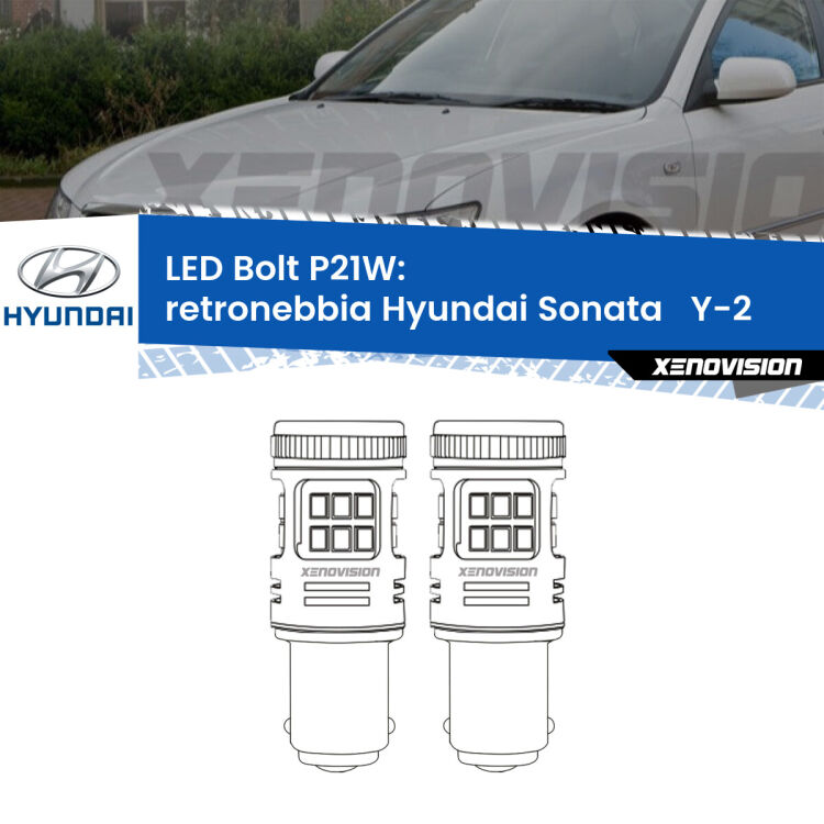 <strong>Retronebbia LED per Hyundai Sonata  </strong> Y-2 1988 - 1993. Coppia lampade <strong>P21W</strong> modello Bolt canbus.