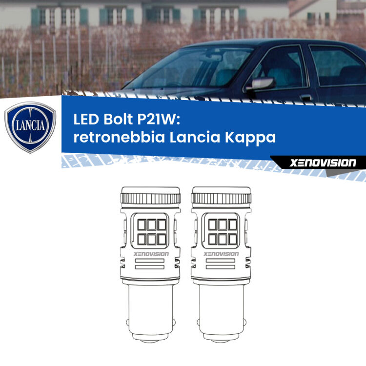 <strong>Retronebbia LED per Lancia Kappa</strong>  1994 - 2001. Coppia lampade <strong>P21W</strong> modello Bolt canbus.