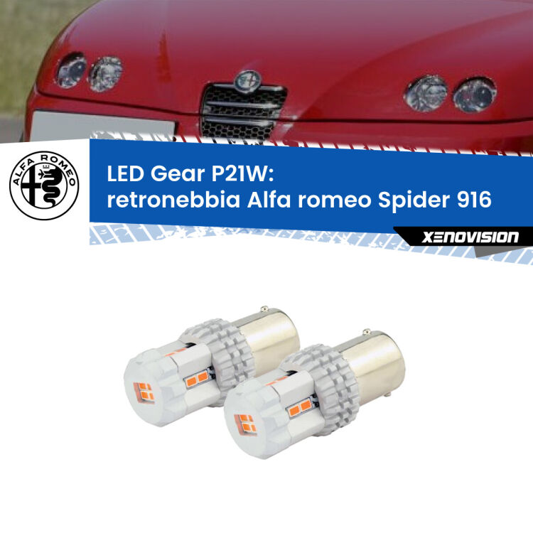 <p>Coppia <strong>LED P21W Rossi per </strong><strong>Retronebbia</strong> <strong>Alfa romeo</strong> <strong>Spider </strong>(916) 1995 - 2005: ultracompatti, illuminazione a 360 gradi e Canbus. Qualità Massima.</p>
<div> </div>