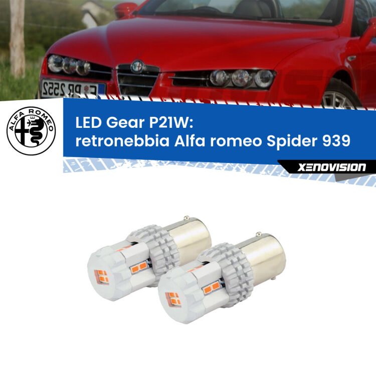 <p>Coppia <strong>LED P21W Rossi per </strong><strong>Retronebbia</strong> <strong>Alfa romeo</strong> <strong>Spider </strong>(939) 2006 - 2010: ultracompatti, illuminazione a 360 gradi e Canbus. Qualità Massima.</p>
<div> </div>