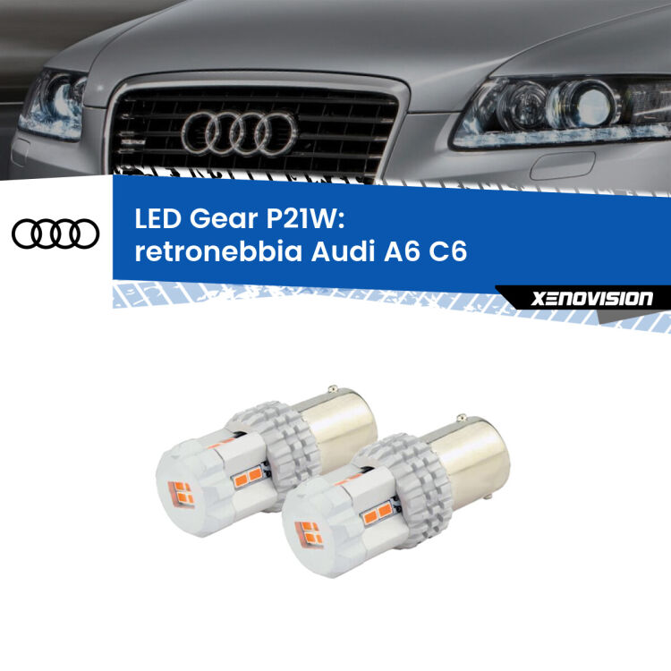 <p>Coppia <strong>LED P21W Rossi per </strong><strong>Retronebbia</strong> <strong>Audi</strong> <strong>A6 </strong>(C6) prima serie: ultracompatti, illuminazione a 360 gradi e Canbus. Qualità Massima.</p>
<div> </div>