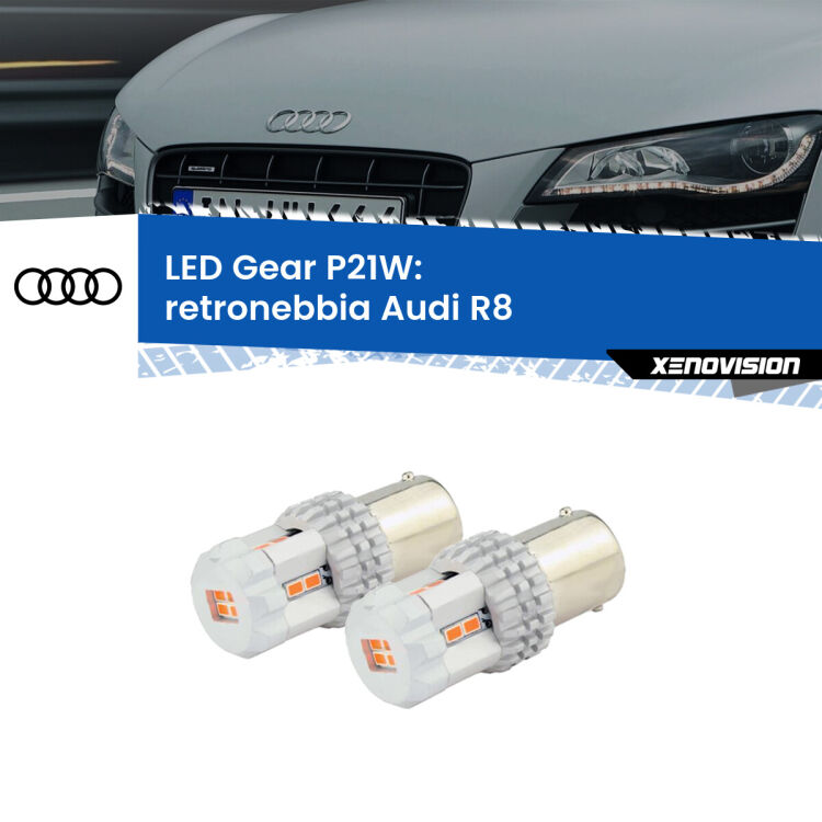 <p>Coppia <strong>LED P21W Rossi per </strong><strong>Retronebbia</strong> <strong>Audi</strong> <strong>R8 </strong> 2007 - 2015: ultracompatti, illuminazione a 360 gradi e Canbus. Qualità Massima.</p>
<div> </div>