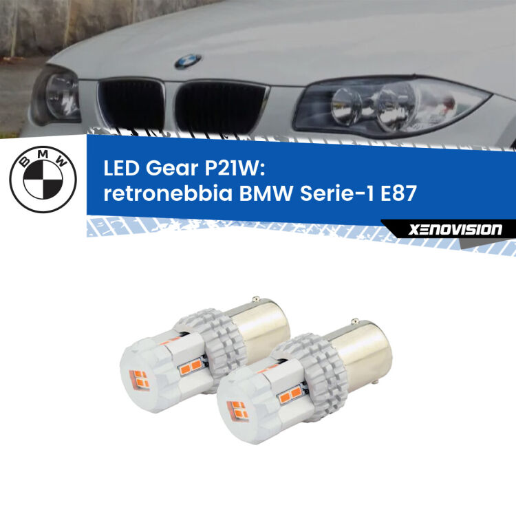 <p>Coppia <strong>LED P21W Rossi per </strong><strong>Retronebbia</strong> <strong>BMW</strong> <strong>Serie-1 </strong>(E87) 2003 - 2012: ultracompatti, illuminazione a 360 gradi e Canbus. Qualità Massima.</p>
<div> </div>