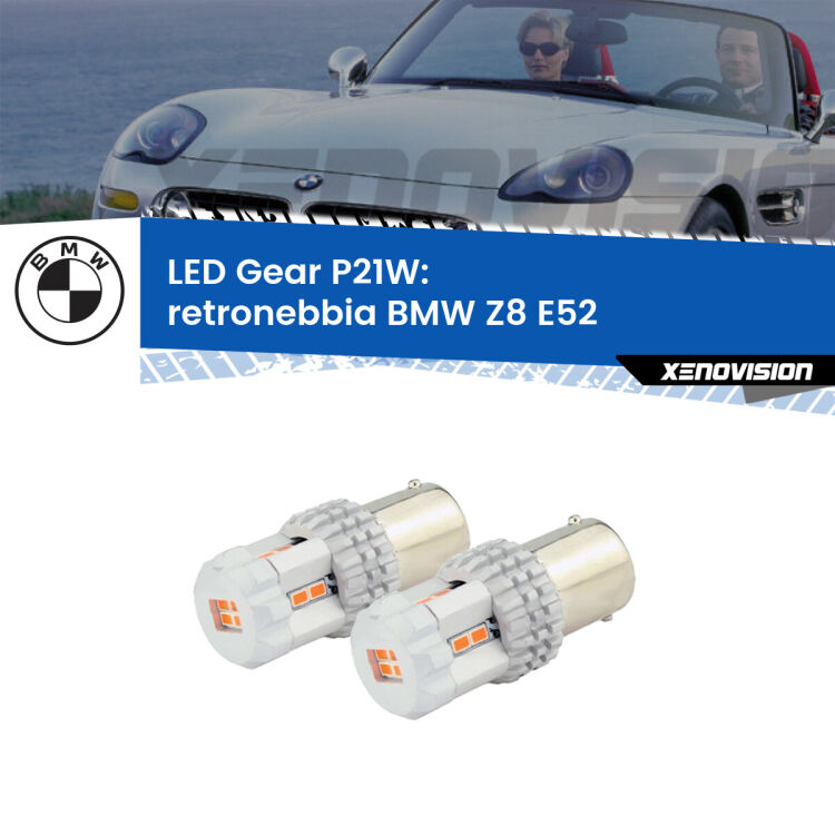 <p>Coppia <strong>LED P21W Rossi per </strong><strong>Retronebbia</strong> <strong>BMW</strong> <strong>Z8 </strong>(E52) 2000 - 2003: ultracompatti, illuminazione a 360 gradi e Canbus. Qualità Massima.</p>
<div> </div>