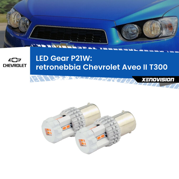 <p>Coppia <strong>LED P21W Rossi per </strong><strong>Retronebbia</strong> <strong>Chevrolet</strong> <strong>Aveo II </strong>(T300) 2011 - 2021: ultracompatti, illuminazione a 360 gradi e Canbus. Qualità Massima.</p>
<div> </div>